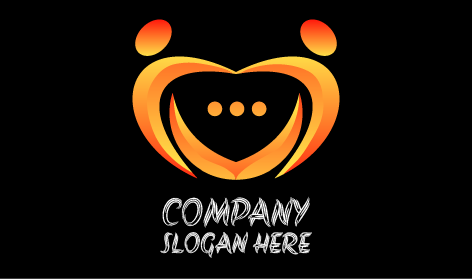 Logo Komunikasi Bergandengan Tangan