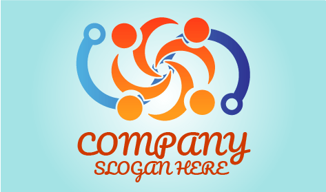 Logo De Communication À Signaux Rotatifs