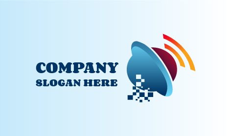 Logo Komunikasi Sinyal Satelit
