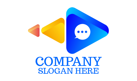White Icon Communication Logo