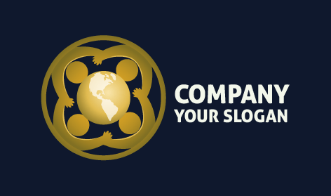 Logo Bleu De La Communauté Mondiale