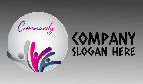 Logo Coloré Du Réseau Communautaire