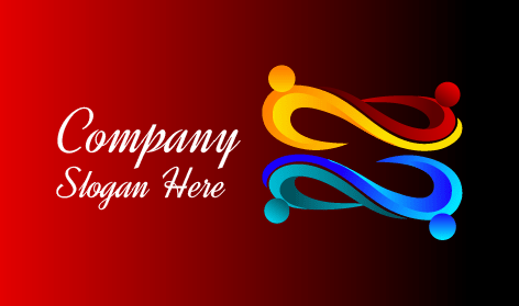 Logo Communautaire À Double Spirale