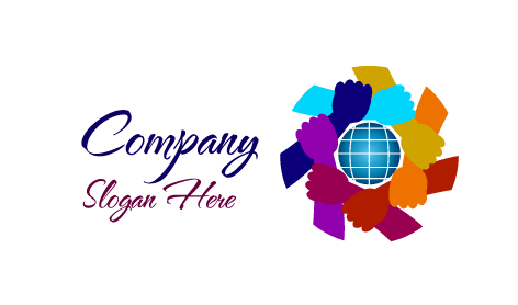 Logo De La Communauté De La Poignée De Main