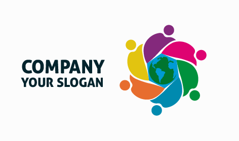 Logo Communautaire Multicolore