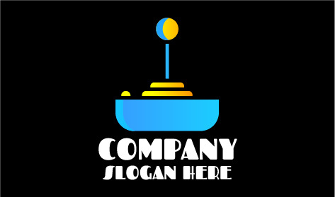 Logo Joystick Modern Untuk Permainan Komputer