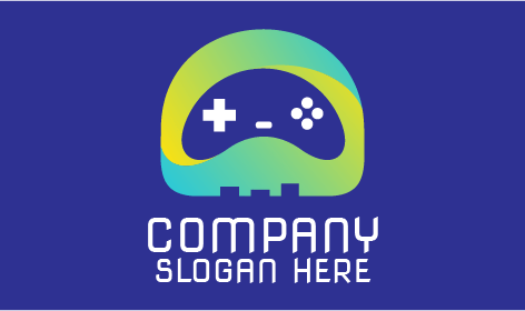 Controlador Casco Juegos De Computadora Logo
