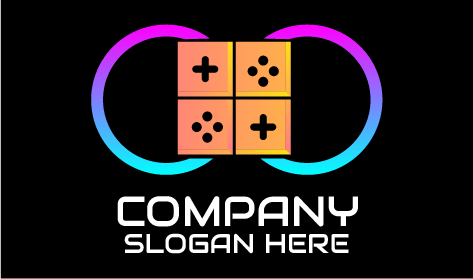 Logotipo De Juegos De Computadora De Cubo De Dados