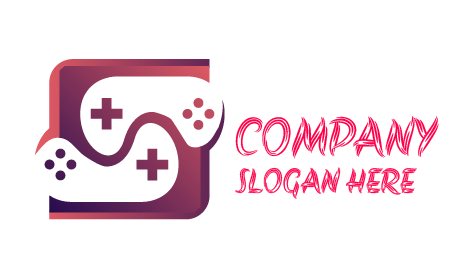 Logotipo De Juegos De Computadora Rosa Polvoriento