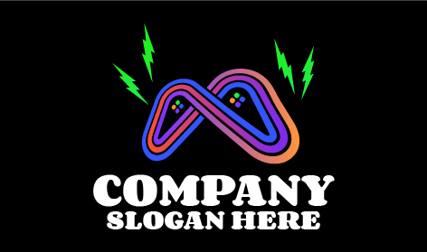 Logo Dei Giochi Per Computer Con Controller Elettrico