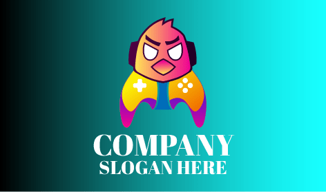 Excited Computer Games Character Logo
