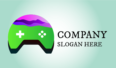 Logotipo De Juegos De Computadora Joypad Verde