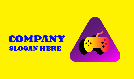Logo Di Giochi Per Computer Triangolo Viola