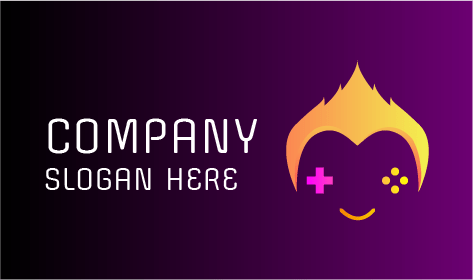 Logotipo De Gamepad De Juegos De Computadora Con Punta