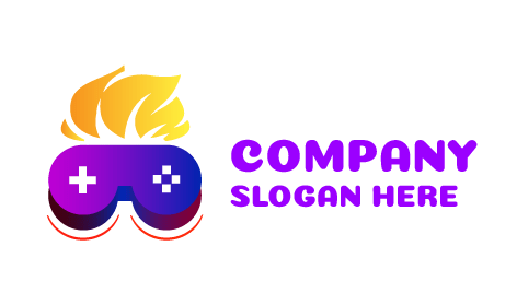 Logotipo De Juegos De Computadora De Realidad Virtual