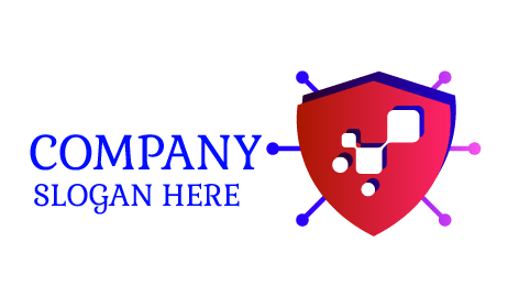 Logo Keamanan Komputer Dengan Lencana Bersertifikat