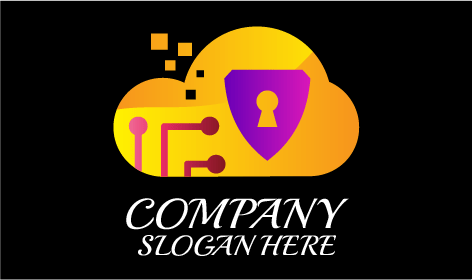 Logo De Sécurité Informatique Optimisé Par Le Cloud