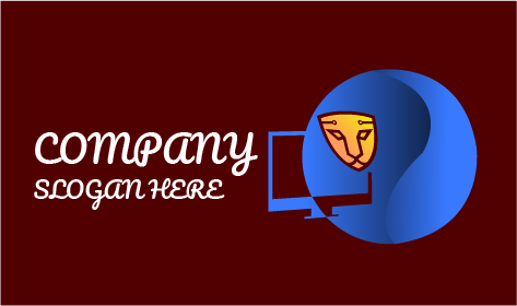 Logotipo De Segurança Do Computador De Varrimento Facial
