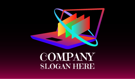 Logotipo De Software De Segurança De Computador Pairando