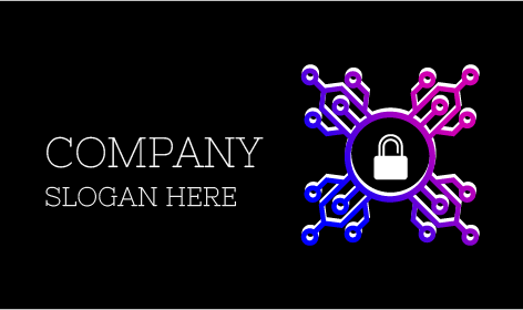 Logotipo De Seguridad Informática Entrelazado
