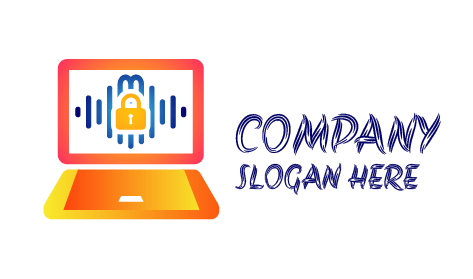 Logotipo De Seguridad De La Computadora De Pantalla De Bloqueo