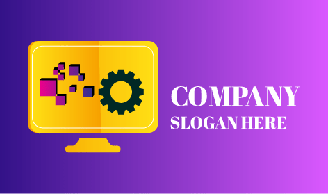 Logotipo De La Computadora Del Sistema De Información