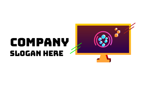 Logotipo De Computadora De Sincronización De Píxeles