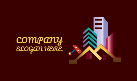 Marangozluk çekiç Inşaat Logosu