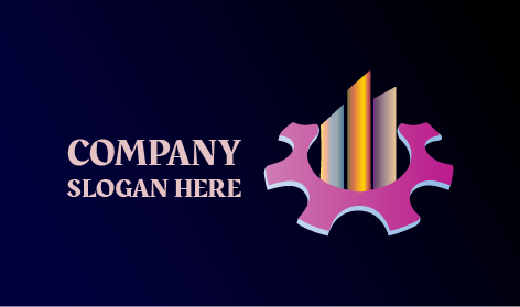 Degrade Düz Inşaat Logosu