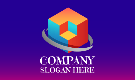 Isometric Geometric Construction Logo