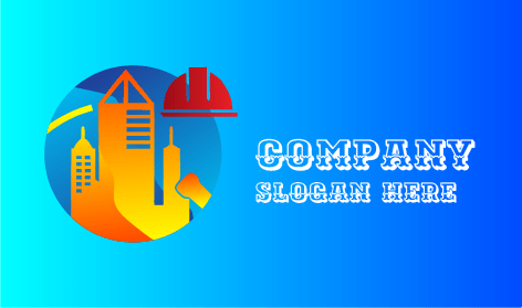 Red Helmet Construction Logo