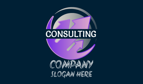 Logo De Conseil Purple Arrows