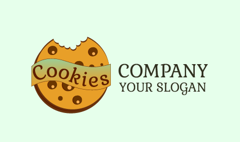 Logotipo De Galletas Con Sabor A Café