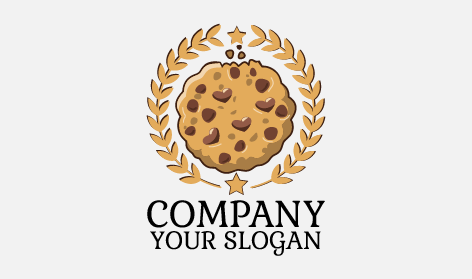 Heart Chocolate Chip Cookies Logo