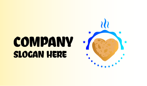 Logótipo De Biscoitos De Aveia E Coração