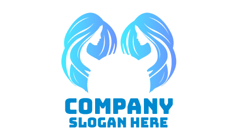 Logo De Cosmétiques De Coloration Capillaire