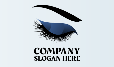 Logo Frappant De Cosmétiques Pour Les Yeux