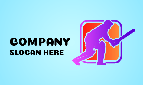 Logo De Silhouette De Joueur De Cricket