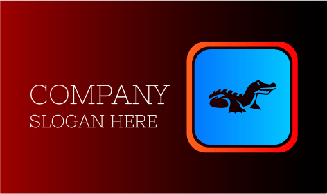 Black Small Crocodile Logo