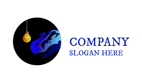 Blue Crocodile Reptile Logo