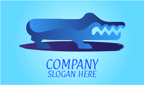 Cool and Striking Crocodile Logo