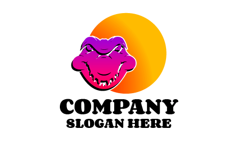 Fierce Faced Crocodile Logo