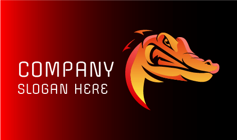 Fierce Gaze Crocodile Logo