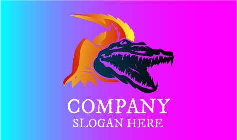 Golden Body Crocodile Logo