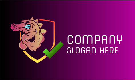 Muscular Arms Crocodile Logo