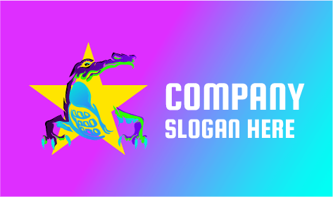 West African Star Crocodile Logo