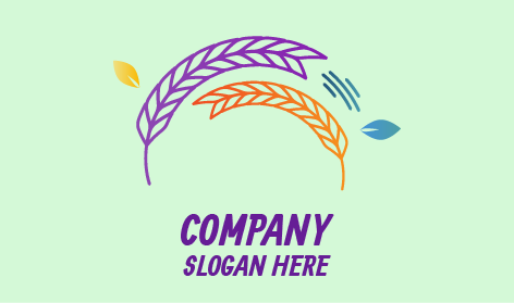 Bent Barley Crop Logo