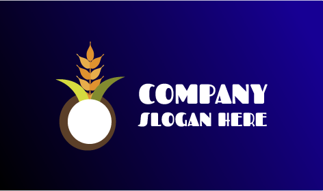 Logo Tanaman Daun Bertunas