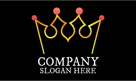 Logotipo De Corona De Oro De Lujo
