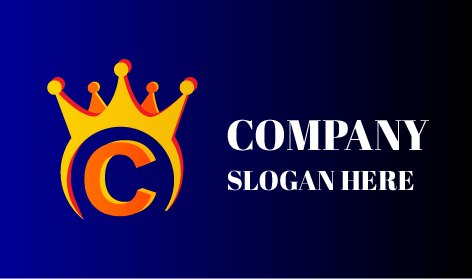 Logotipo de la corona real dorada